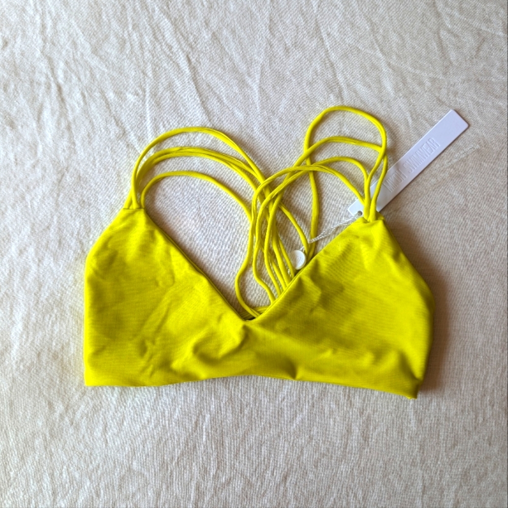 Mikoh citrus crossback bikini top, NWT, size small